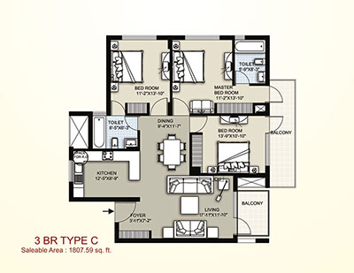 Raheja Atharva Floor Plans