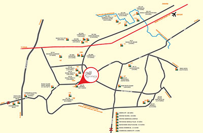 RAHEJA REVANTA IN SECTOR 78 GURGAON Location Map
