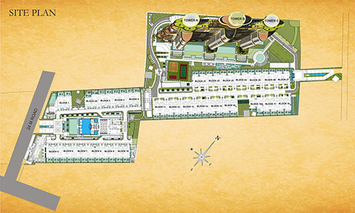 RAHEJA REVANTA IN SECTOR 78 Gurgaon Siteplan